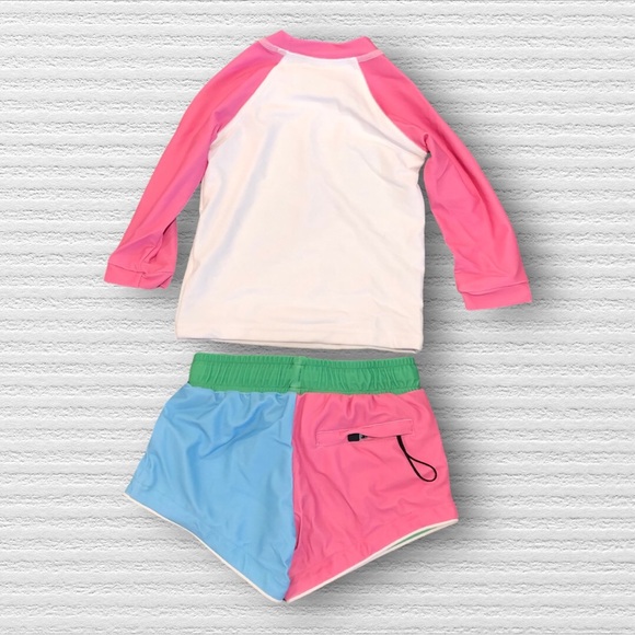 SweetHoney Rash Guard & Swim Trunk Set - Picture 3 of 4